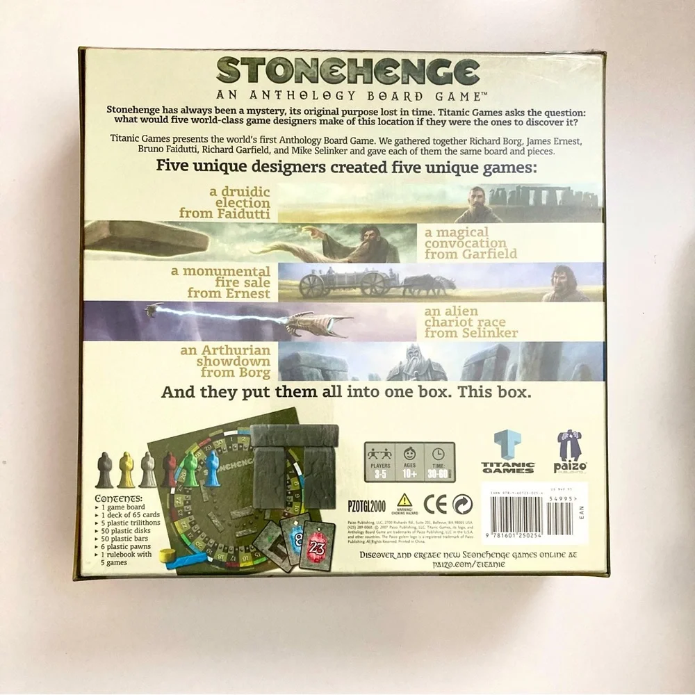 NEW Stonehenge: An Anthology Board Game # Battle of the Gods, Limited Edition